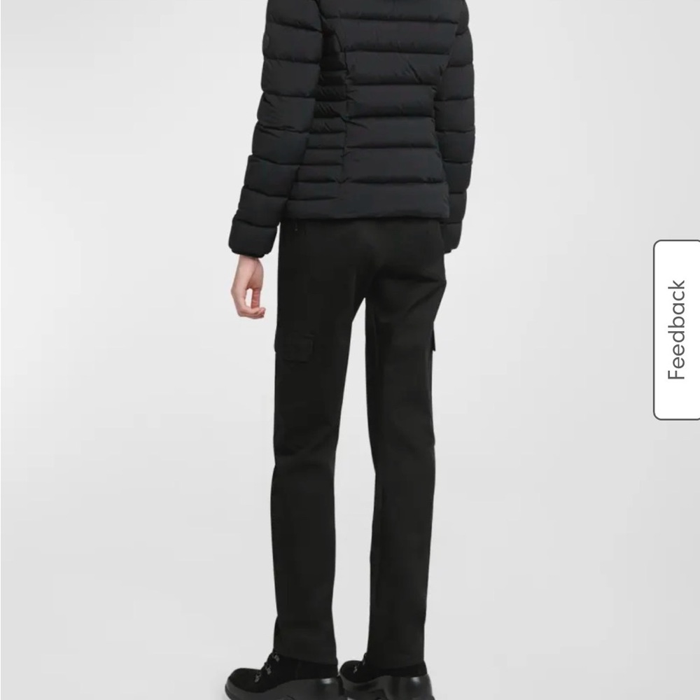 Women’s Herbe Moncler Black Hooded Puffer Jacket size Moncler 2 - Picture 6 of 12